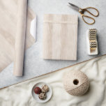 Rustic Faux Cream White Wood Bröllop Presentpapper<br><div class="desc">Rustic Faux Cream White Wood Bröllop</div>