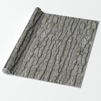 Rustic Faux Dry Wood Grain Träd Bark Presentpapper