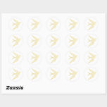 Rustic Faux Guld Sväljer fågelbild Runt Klistermärke<br><div class="desc">Minimalistisk söt sväljer fågelillustration i Faux guld färg. Whimsical guld sväljer fågelillustrationsmärke.</div>