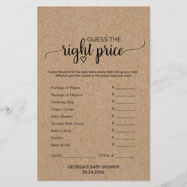 Rustic Faux Kraft Calligraphy What's in your Mobil (Framsida)