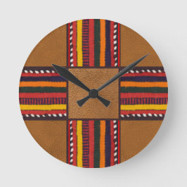 Rustic Faux Leather Ethnic Rand Kor Western Rund Klocka