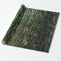 Rustic Faux Wood Grain Träd Bark Moss