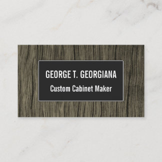 Rustic Faux Wood Look Pattern Business Card Visitkort