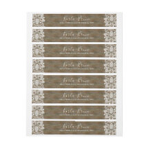 Rustic Faux Wood & White Vintage Snöre