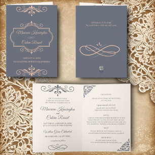Rustic Filigree, Bröllop Inbjudan