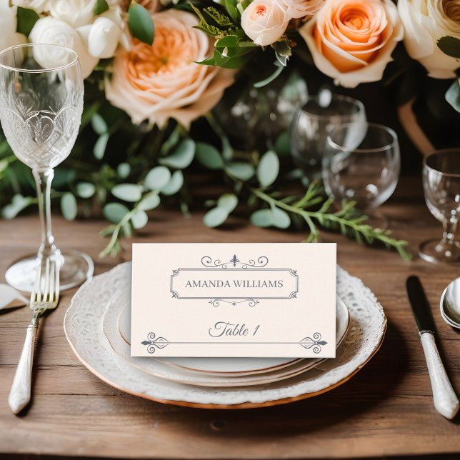 Rustic Filigree, Bröllop Placeringskort (Skapare uppladdad)