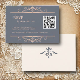 Rustic Filigree , OSA QR-kod Kort