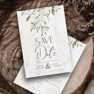 Rustic Finare Botanical Grenar Wood Background Spara Datumet