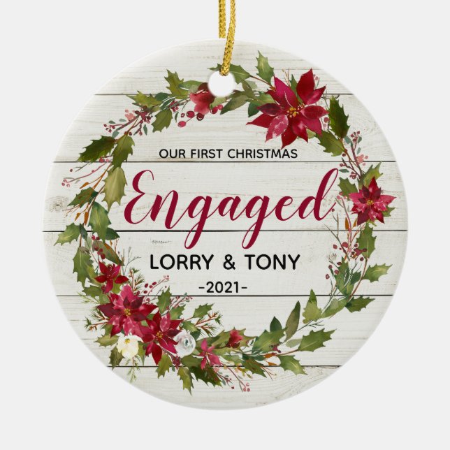 Rustic First jul Engaged Ornament (Framsidan)