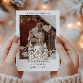 Rustic First jul New Home Collage Julkort