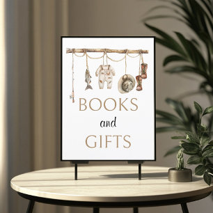 Rustic Fishing Bokar and Gifts Sign 8x10