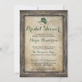 Rustic Fishing Lure Inbjudningskort för möhippan