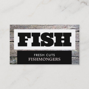 Rustic Fishmonger/Maka, Fiskemarknaden Visitkort