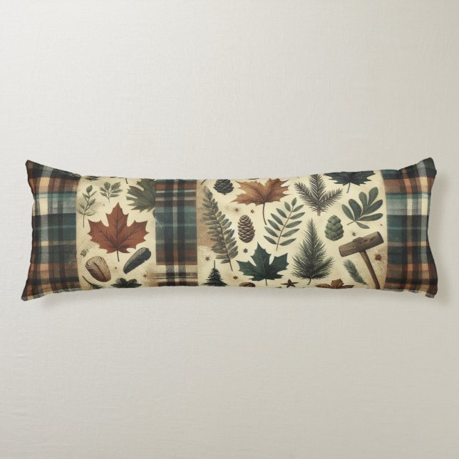 Rustic Flanals - kabindekoration Kroppskudde (Framsidan)