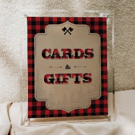 Rustic Flanals Party-kort och presentkort Poster