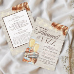 Rustic Flannels & Fizz Fall Bachelorette Helg Inbjudningar<br><div class="desc">Denna inbjudan till Rustic Flannels & Fizz Fall Helg fångar höstens innersta väsen med sin charmerande utformning, som innehåller varmt färg och rustiskt inslag. Perfekten för att fira er i en mysigt atmosfär, inbjuder inbjudan till en trevlig sammankomst och bjuder gästerna att njuta av en minnesvärd dag fylld med flanansk...</div>