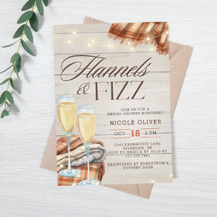 Rustic Flannels & Fizz Fall Möhippa Inbjudningar