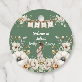 Rustic Floral Baby Shower  Gåvor Etiketter