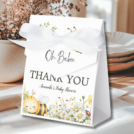 Rustic Floral Daisy Oh Babee Honey Bee Baby Shower Presentaskar