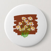 Rustic floral design on brown background