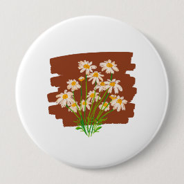 Rustic floral design on brown background knapp