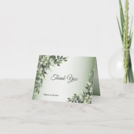 Rustic Floral Greenery Eucalyptus Leaves Tack Kort