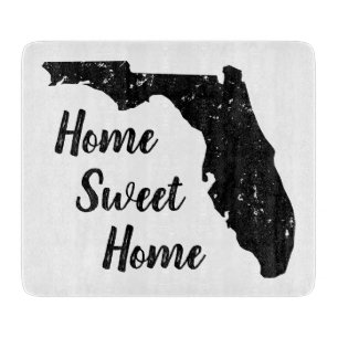 Rustic Florida State panhandle karta silhouette lo