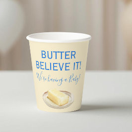 Rustic Food Butter Yellow Blue Boy Baby Shower