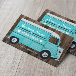 Rustic Food Lastbil Street Festival Van Catering Visitkort