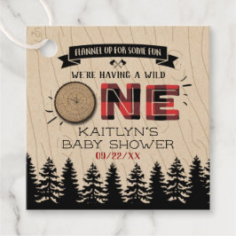 Rustic Forest Buffalo Plade Vild en babystötare Gåvor Etiketter