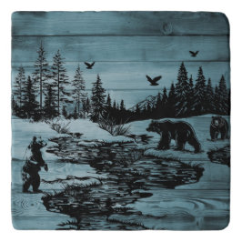 Rustic Forest Haven Trivet