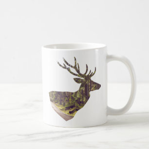 Rustic Forest Hjort, jag skulle hellre jaga Hjort Kaffemugg