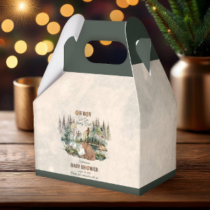 Rustic Forest Oh Boy Barly Wait Baby Shower Presentaskar