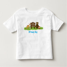 Rustic Forest Party Animals Guest of Honor T Shirt