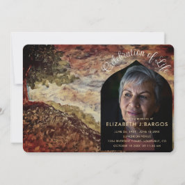 Rustic Forest Photo Firande of Life Inbjudningar