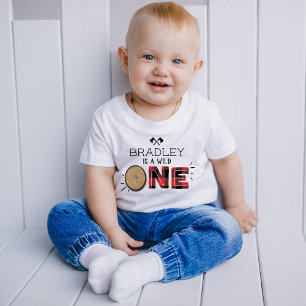 Rustic Forest Play Lumberjack Boys 1:a födelsedage T Shirt