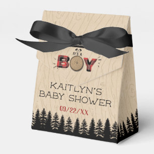Rustic Forest Play Lumberjack Boys Baby Shower Presentaskar
