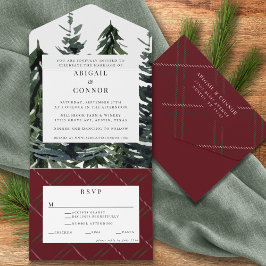 Rustic Forest Tartan Play Red Black Grönt White