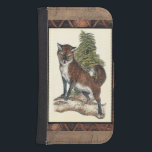 Rustic Fox Stepping på en Träd Trunk Plånboksfodral För Samsung Galaxy S4<br><div class="desc">Den här rustiska utskriften illustrerar en räv framför gräs träd. Färg ligger i det mjuka pastellområdet och bild har traditionella motiv i brungamen. Den här utformningen skulle vara ett tillägg till din dekoration i land.</div>