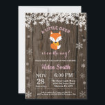 Rustic Fox Winter Girl Baby Shower Inbjudningar<br><div class="desc">Rustic Fox Winter Girl Baby Shower-inbjudan. Vit snöflummel. Bjud in för barn. Winter Helgdag Baby Shower Inbjudan. Rustic Wood Background. Land Vintage Retro Barn. Om du vill göra ytterligare anpassningar klickar du på knappen "Anpassa" och användor verktyg som är utformat för att ändra mallen.</div>