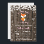 Rustic Fox Winter Girl Baby Shower Inbjudningar<br><div class="desc">Rustic Fox Winter Girl Baby Shower-inbjudan. Vit snöflummel. Bjud in för barn. Winter Helgdag Baby Shower Inbjudan. Rustic Wood Background. Land Vintage Retro Barn. Om du vill göra ytterligare anpassningar klickar du på knappen "Anpassa" och användor verktyg som är utformat för att ändra mallen.</div>