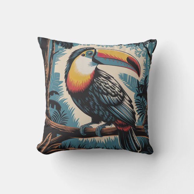Rustic Fox Woodland Design Kudde (Framsida)