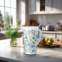 Rustic Fransk Blue Garden Wildblommor
