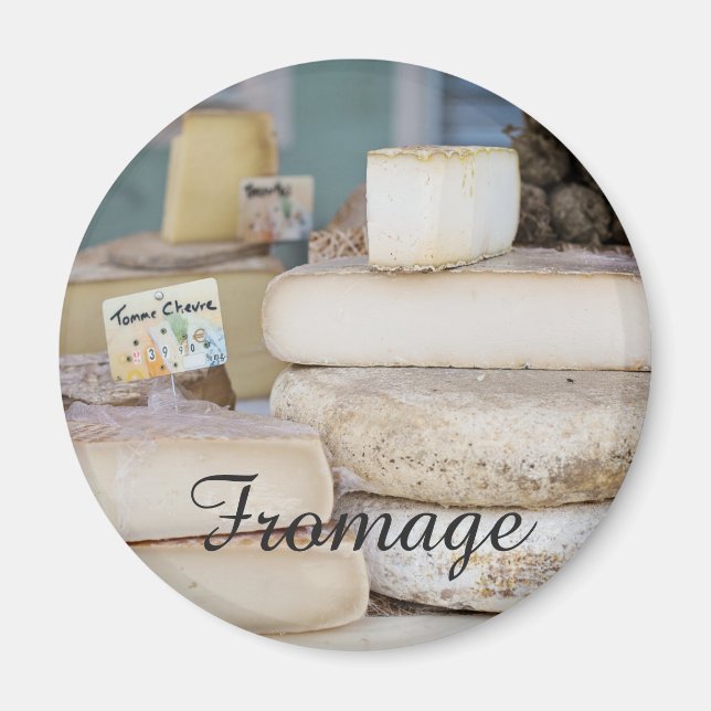 Rustic Fransk Cheese Selection Magnet (Framsidan)