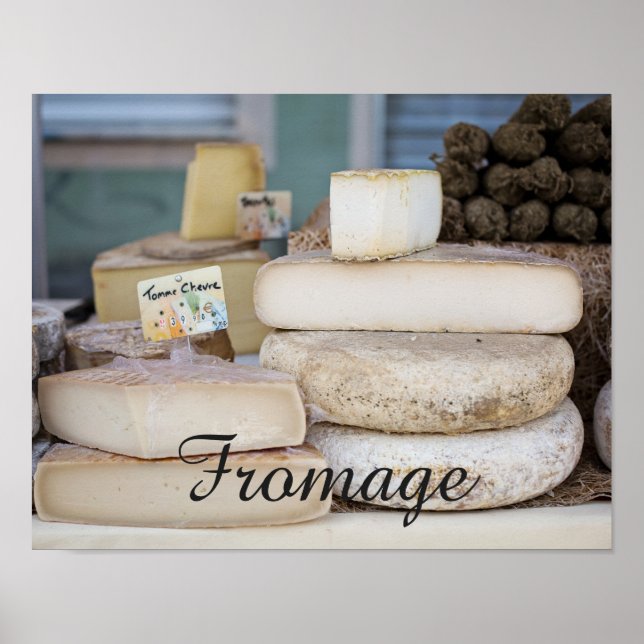 Rustic Fransk Cheese Selection Poster (Framsidan)