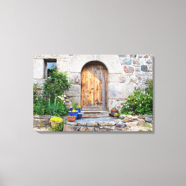 Rustic Fransk Gite i Brittany Frankrike Canvas (Framsida)