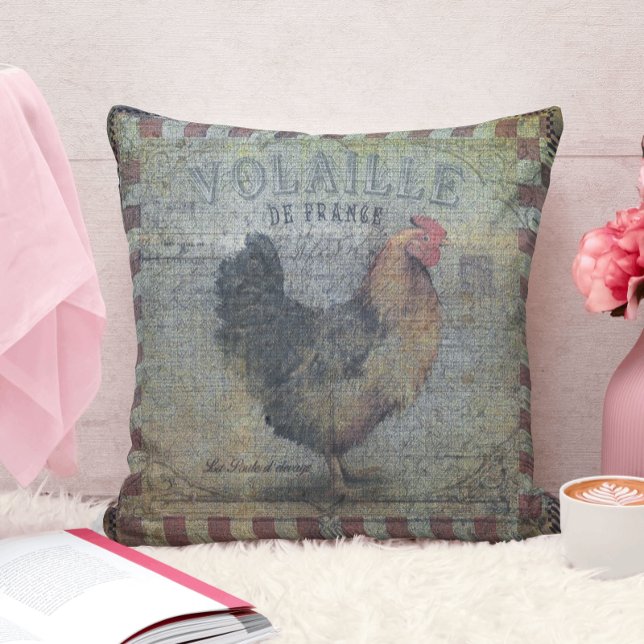 Rustic Fransk Land Chicken Kudde (Skapare uppladdad)