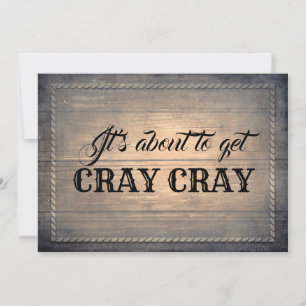 Rustic Funny Bridesmaid/Maid of honor Frieri Inbjudningar