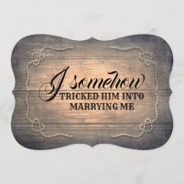 Rustic Funny Bridesmaid/Maid of honor Frieri Inbjudningar