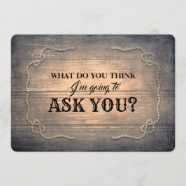 Rustic Funny Bridesmaid/Maid of honor Frieri Inbjudningar